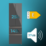 Bolero CoolMarket Combi F2D 400 Grey Glass E - Imagen 4